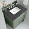 James Martin Vanities Brittany 30in Single Vanity, Smokey Celadon w/ 3 CM Charcoal Soapstone Top 650-V30-SC-3CSP - alternate 4